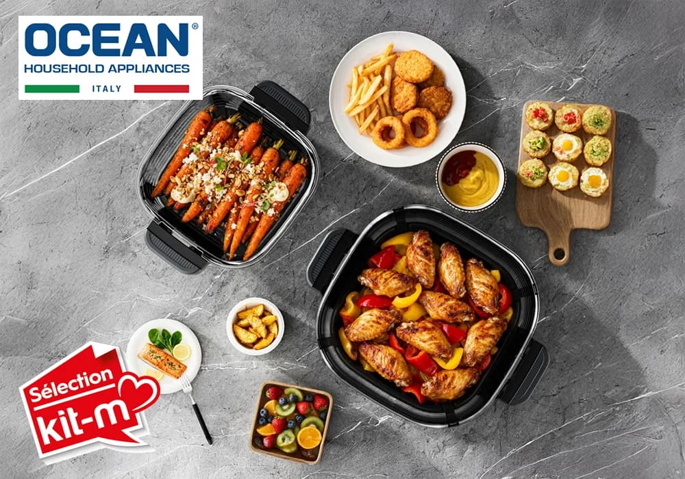 Friteuse à Air Chaud Digitale 4L 1500W Ocean (OCAFL154D2GN) - Image 3