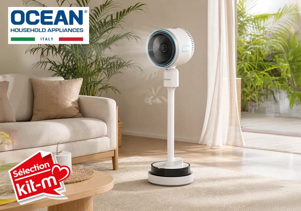 Ventilateur Brumisateur Chaud & Froid sur Pied Ocean (OCMFH214DRCP) - Image 1