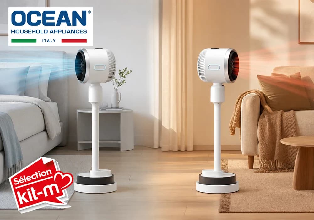 Ventilateur Brumisateur Chaud & Froid sur Pied Ocean (OCMFH214DRCP) - Image 2