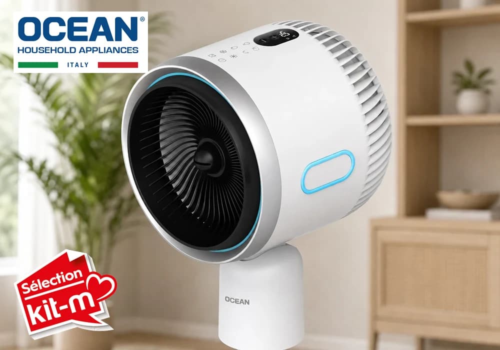 Ventilateur Brumisateur Chaud & Froid sur Pied Ocean (OCMFH214DRCP) - Image 3