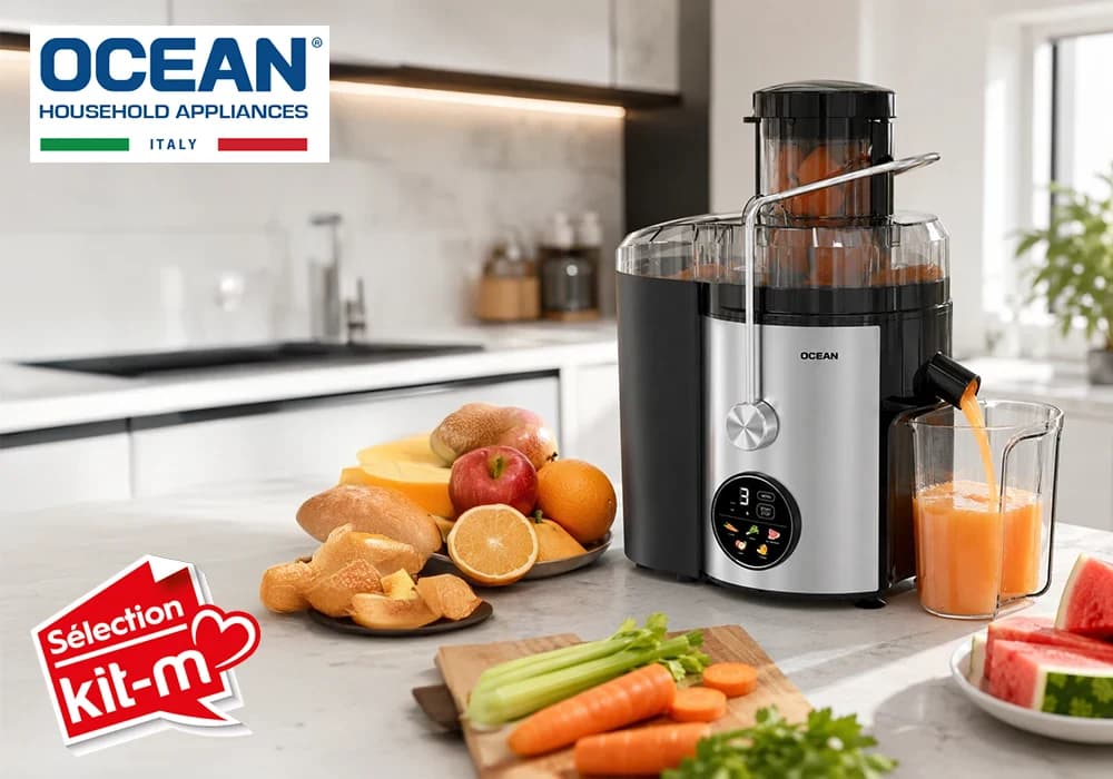 Extracteur de Jus Centrifuge Digital 1000W Ocean (OCJED1020DNX) - Image 1