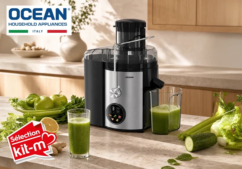 Extracteur de Jus Centrifuge Digital 1000W Ocean (OCJED1020DNX) - Image 2