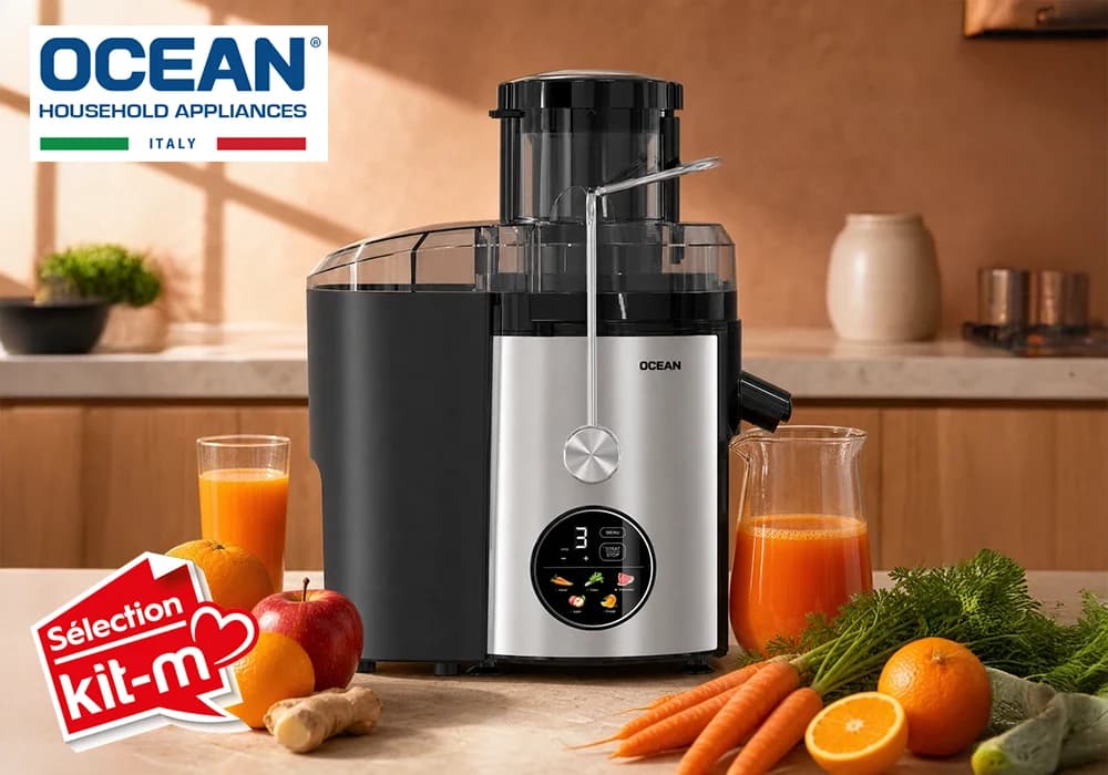 Extracteur de Jus Centrifuge Digital 1000W Ocean (OCJED1020DNX) - Image 3