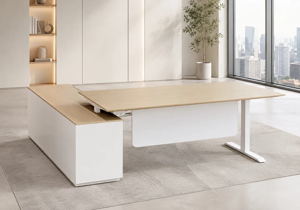 Bureau d’Angle ALTO Avec Retour Latéral Intégré - Image 1