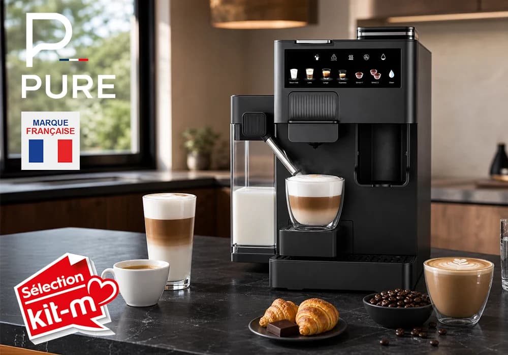 Machine à café multicapsules avec Broyeur Intégré + Reservoir Latte PURE - Image 1