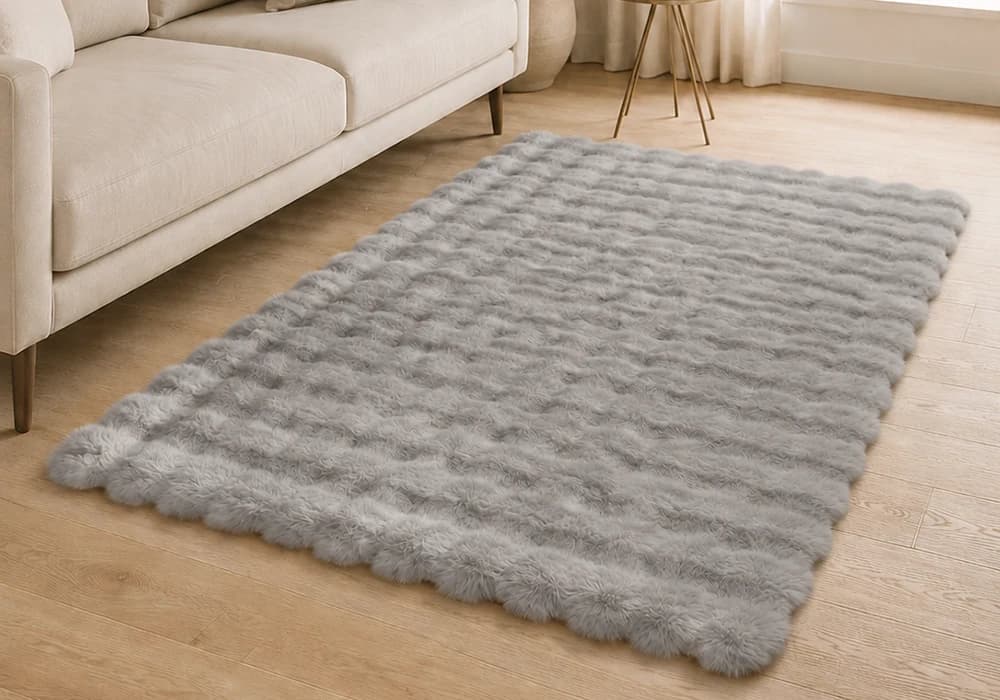Tapis Vague 160×220 cm Gris - Image 1