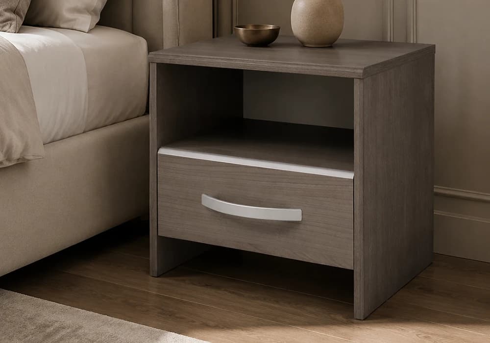 Chevet EVO2 1 Tiroir Noyer - Image 1