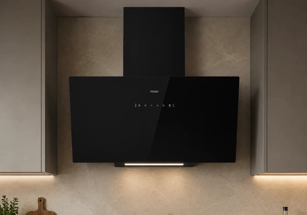 Hotte Murale Décorative 90cm HAIER (HVQ-D590METGB) - Image 1