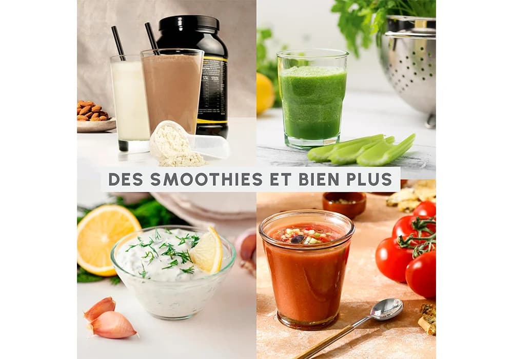 BLENDER PORTABLE SANS FIL LIGHTMIX MOULINEX (LM1C03) - Image 3