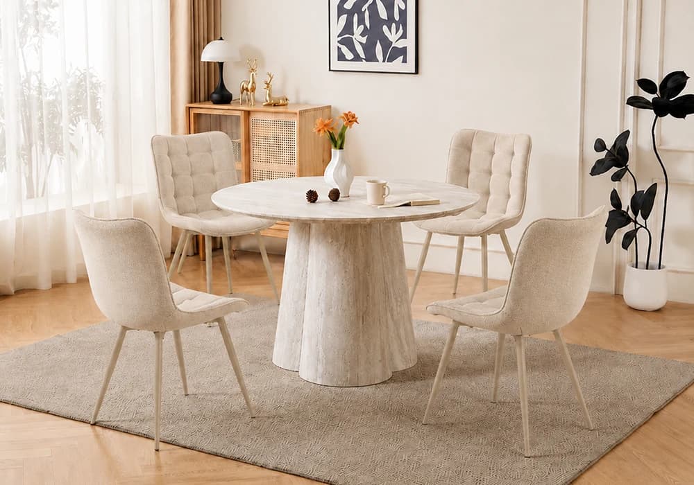 Lot de 6 Chaises LANA Beige Foncé - Image 1