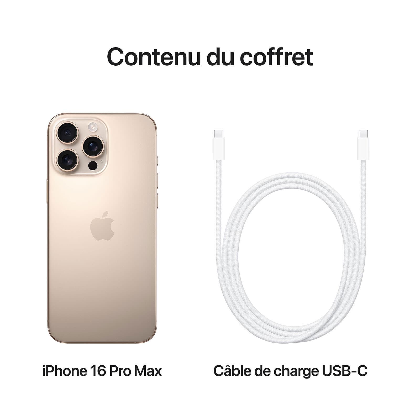 IPHONE 16 PRO MAX 512 GO TITANE Sable - NEUF - Image 5