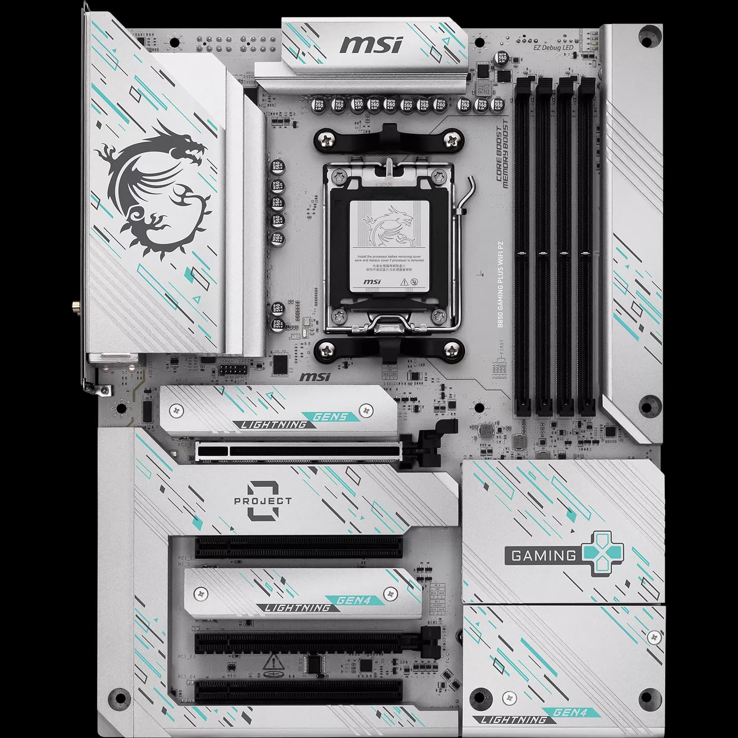 Carte Mère MSI B850 Gaming Plus WiFi Project Zero (AMD AM5) - Image 3