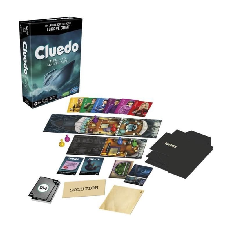 Hasbro Gaming Clue Escape Sabotage on high seas