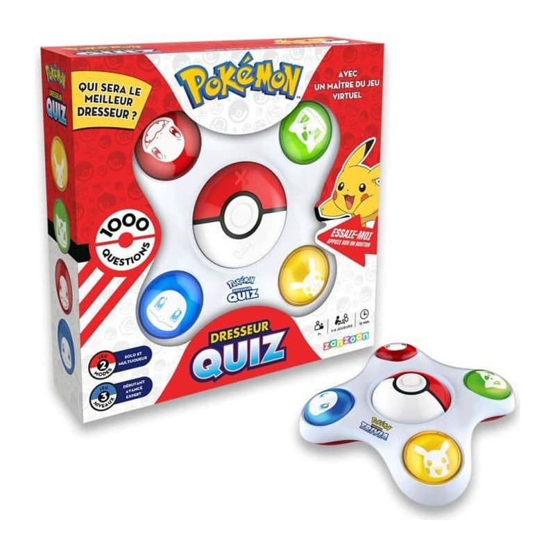 Jeu de questions-réponses Pokémon Bandai Trainer Quiz Électronique Interactif (Français)