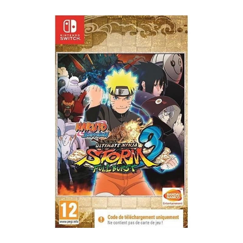 Naruto Ultimate Ninja Storm 3 Full Burst Jeu Nintendo Switch - Code in a