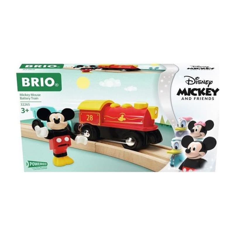 Playset Brio Micky Mouse Battery Train 3 Pièces