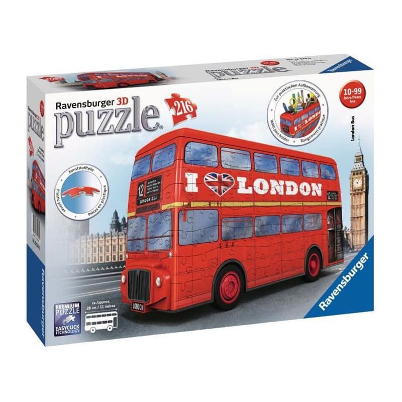 Ravensburger Puzzle 3D Bus londonien