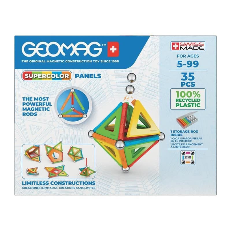 Geomag SuperColor Panels Recycled Jouet à aimant néodyme
