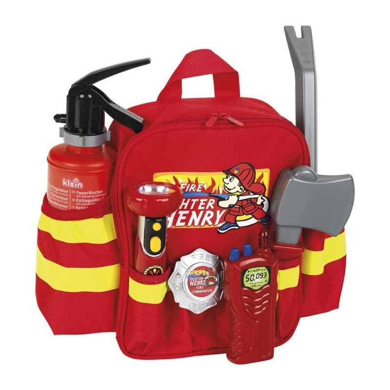 Set pompiers Klein Sac à dos 7 Pièces