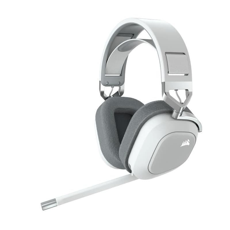 Casques avec Micro Gaming Corsair HS80 RGB Blanc Multicouleur