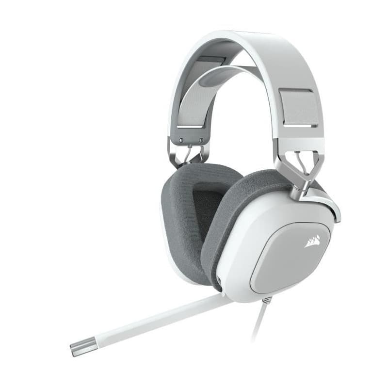 Casques avec Microphone Corsair HS80 RGB USB Blanc