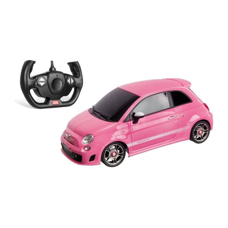 Voiture Télécommandée Mondo Fiat 500 Abarth Rose 1:14
