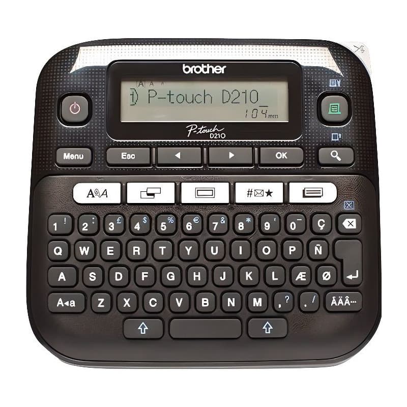 Brother PT-D210 imprimante pour étiquettes Transfert thermique 180 x 180 DPI 20 mm/sec Qwerty