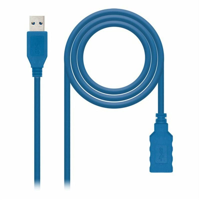 NanoCâble 10.01.0901-BL câble USB 1 m USB 3.2 Gen 1 (3.1 Gen 1) USB A Bleu