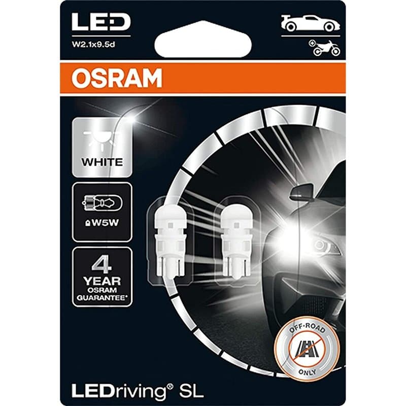 Ampoule pour voiture Osram OS2825DWP-02B 0,8 W 6000K W5W