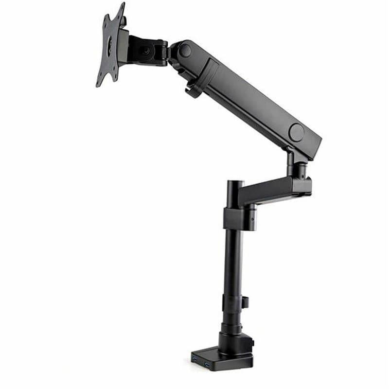Startech.com Bras pour écran PC - Articulé - Bras support écran PC avec 2x USB passthrough - Pour moniteur VESA jusqu'à 86,4 cm