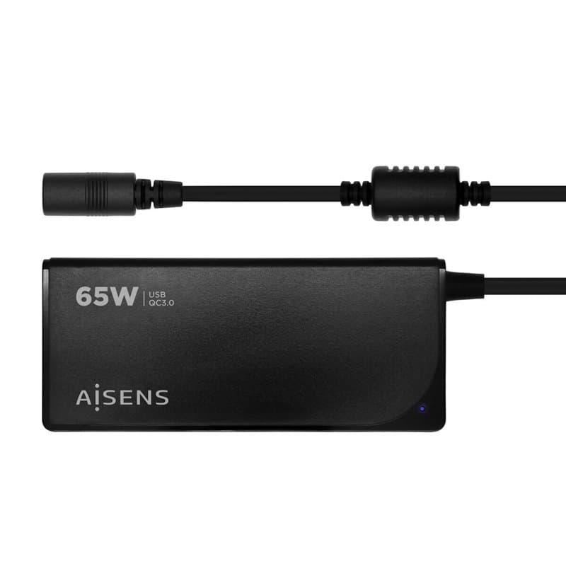Aisens ASLC-65WAUTO-BK adaptateur de puissance & onduleur Intérieure 65 W Noir