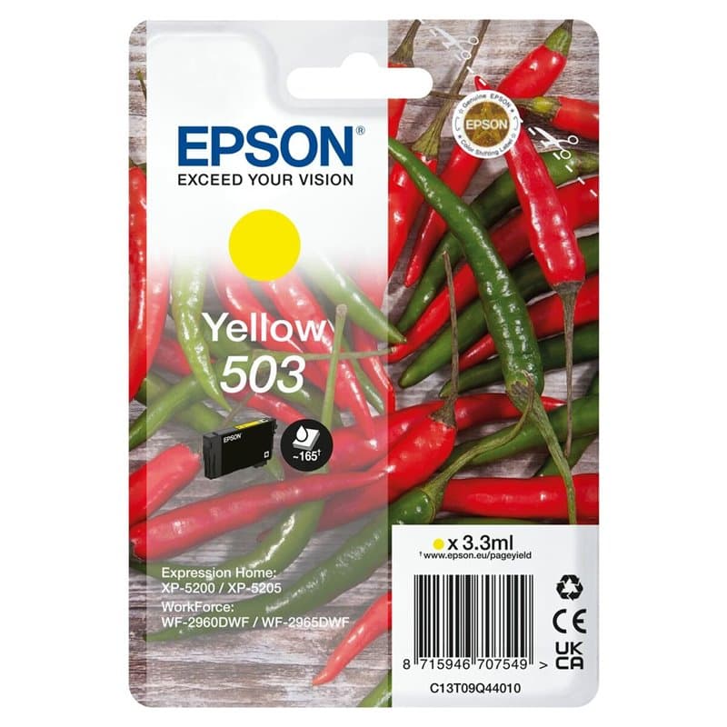 Epson 503 cartouche d'encre 1 pièce(s) Original Rendement standard Jaune