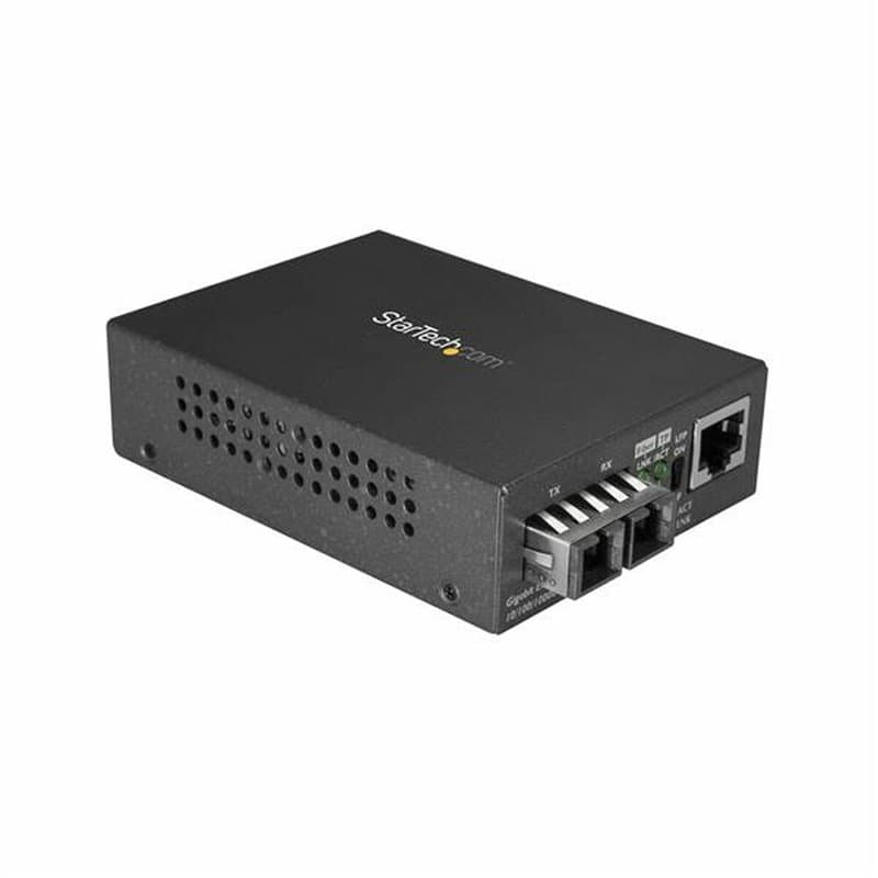 Startech.com McmGBScmm055 convertisseur de support réseau 1000 Mbit/s 850 nm Multimode Noir