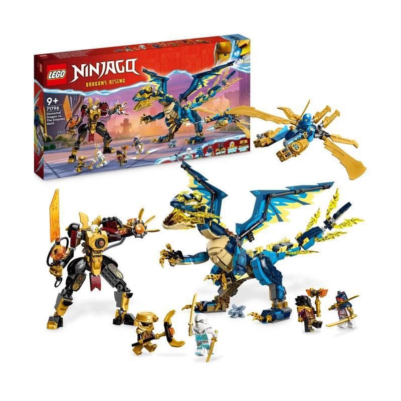 Set de construction Lego Ninjago 71796 The elementary dragon against the Empress robot Multicouleur