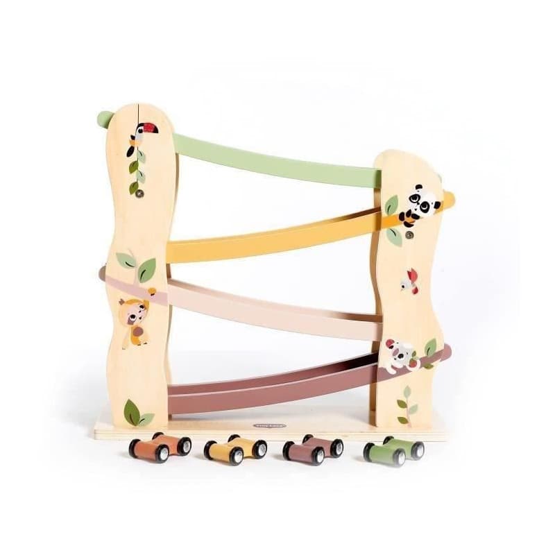 Piste en bois avec rampes d'accès pour voitures Tiny Love