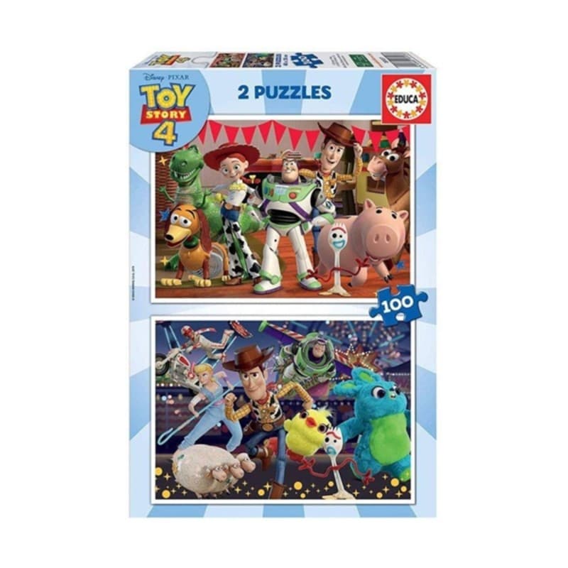 Set de 2 Puzzles Toy Story Ready to play 100 Pièces 40 x 28 cm