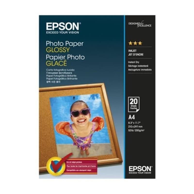 Epson Photo Paper Glossy - A4 - 20 Feuilles