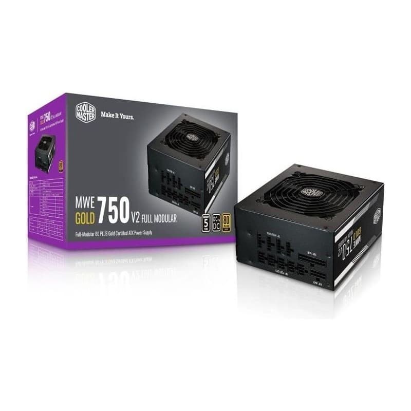 Bloc dAlimentation Cooler Master MWe Gold 750 - V2 ATX 750 W 80 Plus Gold