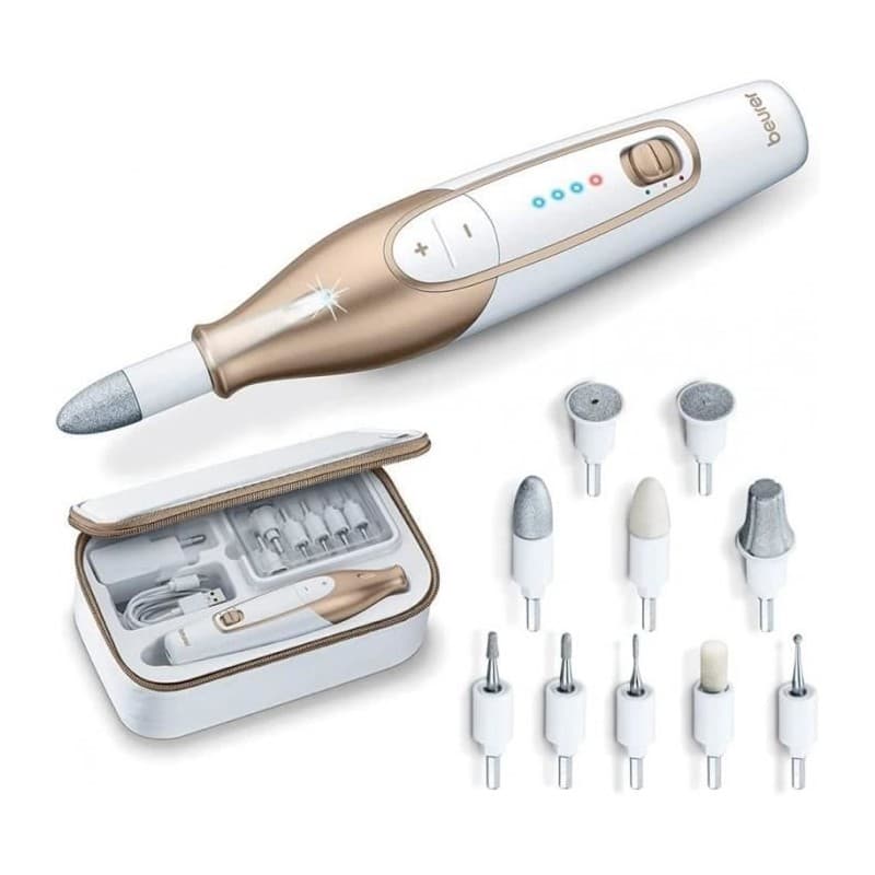 Beurer MP 64 – Kit manucure-pédicure électrique avec 10 embouts de haute