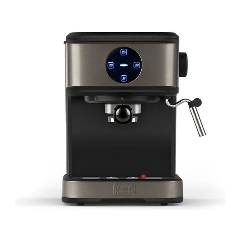 Cafetière superautomatique Black & Decker BXCO850E Noir Argenté 850 W 20 bar 1,2 L 2 Tasses