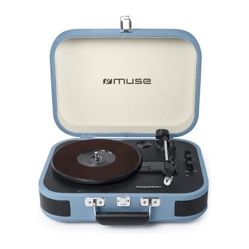 Tourne-Disques Muse MT-201 BTB Bleu Noir/Bleu