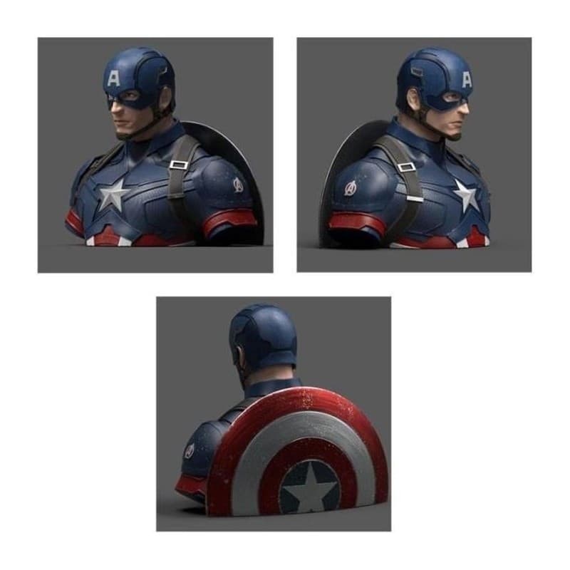 Figurine MARVEL - Captain America Avengers Endgame - Tirelire buste 20cm