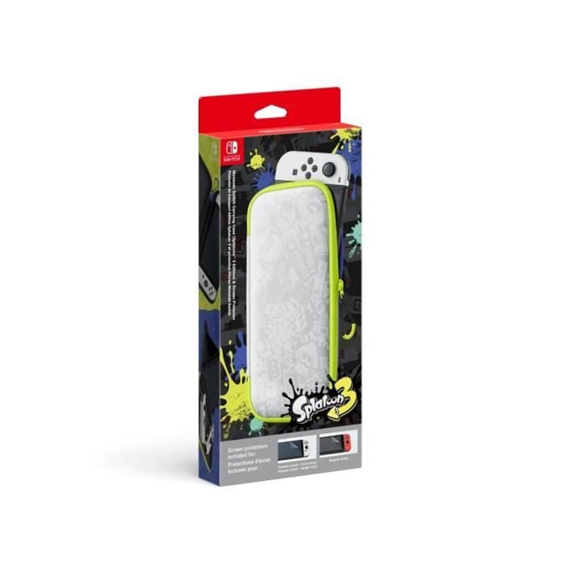 Nintendo Pochette de transport et protection d'écran Switch OLED Splatoon 3