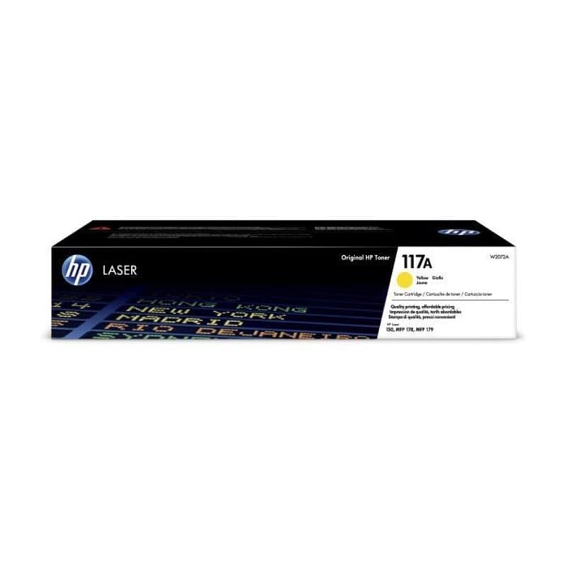 HP Cartouche de toner laser authentique 117A, jaune