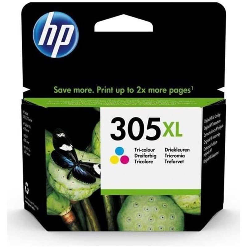 HP Cartouche dencre trois couleurs 305XL grande capacité authentique