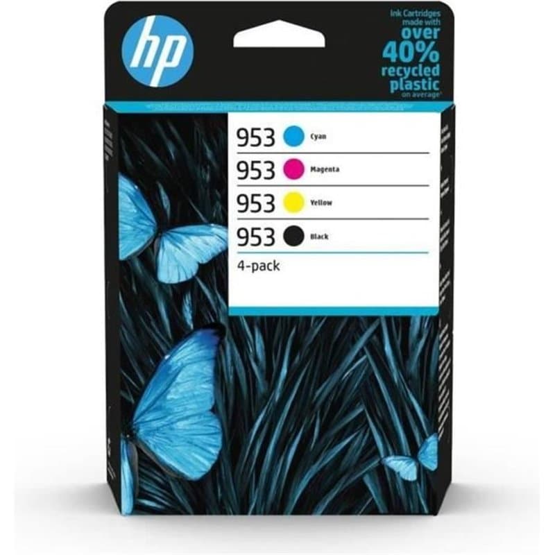 HP 953 Pack de 4 cartouches d'encre Noir/Cyan/Magenta/Jaune authentiques