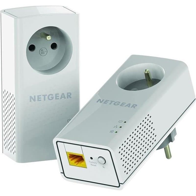 Netgear PLP2000-100FRS Adaptateur réseau CPL 2000 Mbit/s Ethernet/LAN Blanc 2 pièce(s)