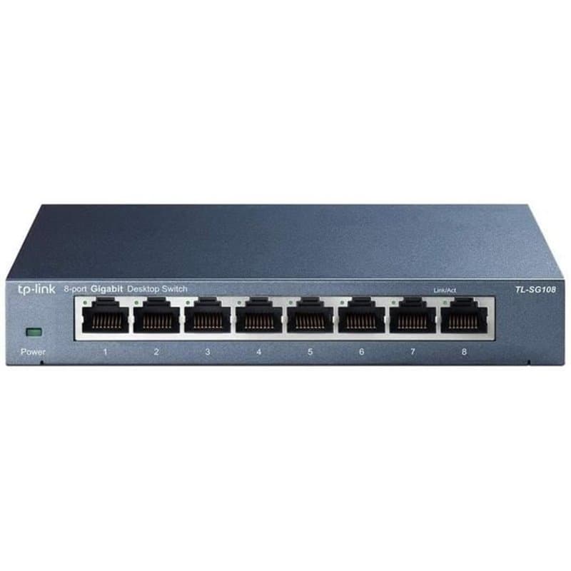 Tp-Link TL-SG108 Non-géré Gigabit Ethernet (10/100/1000) Noir
