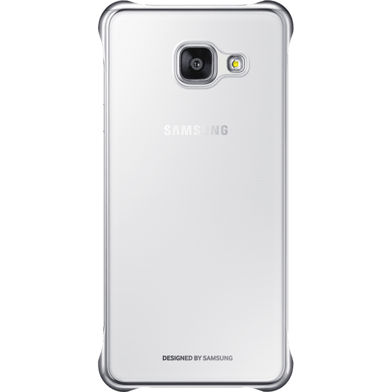 Coque rigide Samsung transparente et argentée pour Samsung Galaxy A3 A