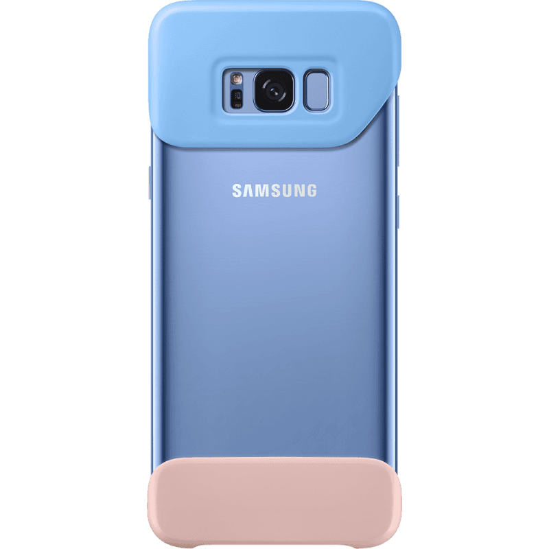 Coque Pop Cover Samsung EF-MG955CL transparente et bleue pour Galaxy S